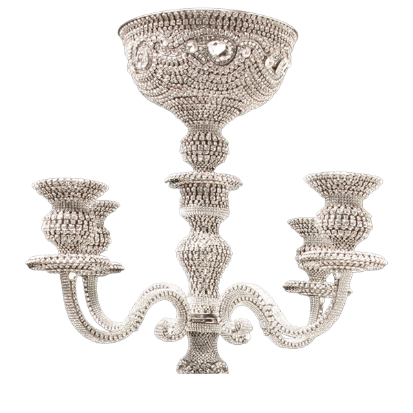 b.b. Simon CDH-242 Crystal Candle Holder - Dudes Boutique