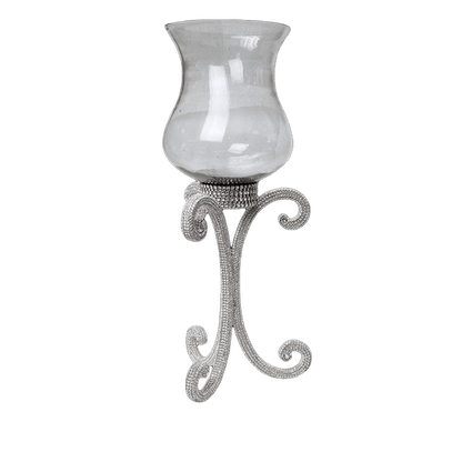 b.b. Simon CDH-253-Clear- L Crystal Candle holder - Dudes Boutique