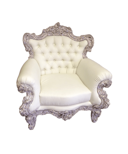 b.b. Simon Silver CHAIR-102 Royal Crystal Chair