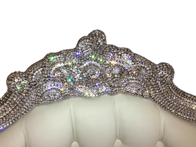 b.b. Simon Silver CHAIR-102 Royal Crystal Chair - Dudes Boutique