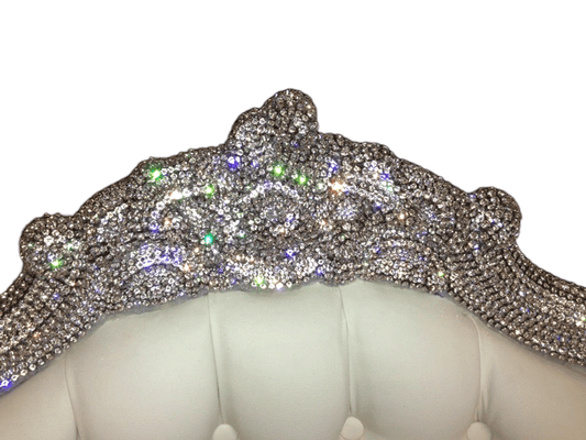 b.b. Simon Silver CHAIR-102 Royal Crystal Chair - Dudes Boutique