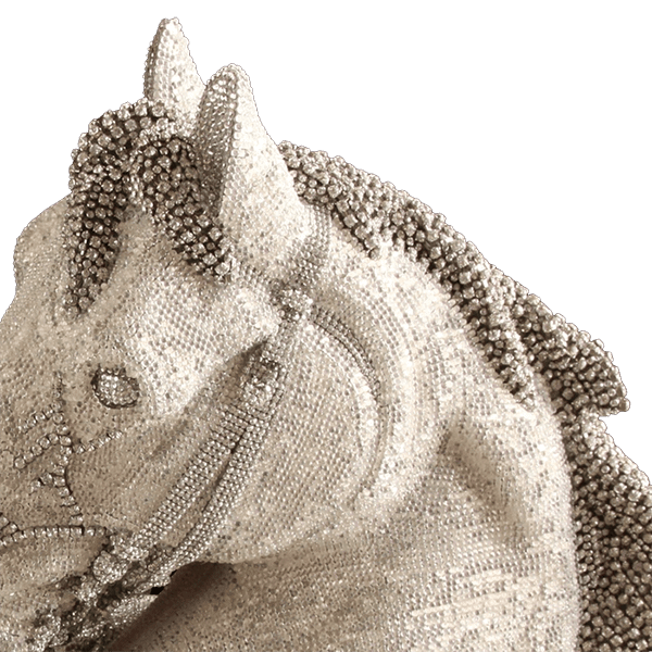 b.b. Simon Silver Crystal Horse-100 - Dudes Boutique