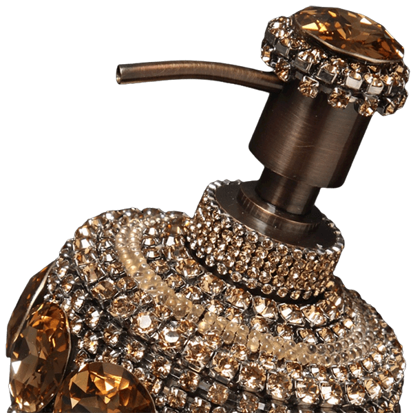 b.b. Simon Gold Crystal Soap Dispenser