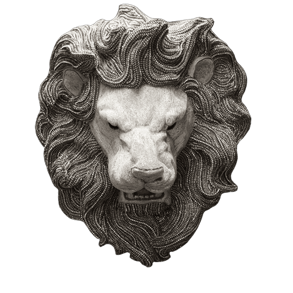 b.b. Simon Silver Crystal Lion Mane