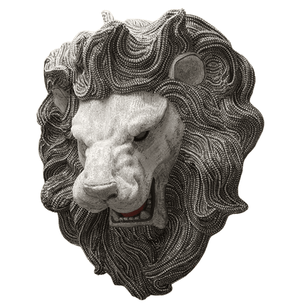 b.b. Simon Silver Crystal Lion Mane