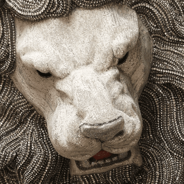 b.b. Simon Silver Crystal Lion Mane - Dudes Boutique