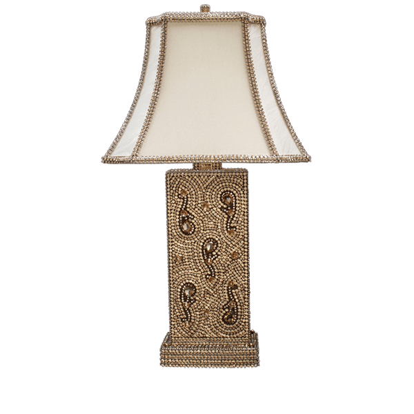 b.b. Simon LS-107-LT.C Crystal Table Lamp - Dudes Boutique