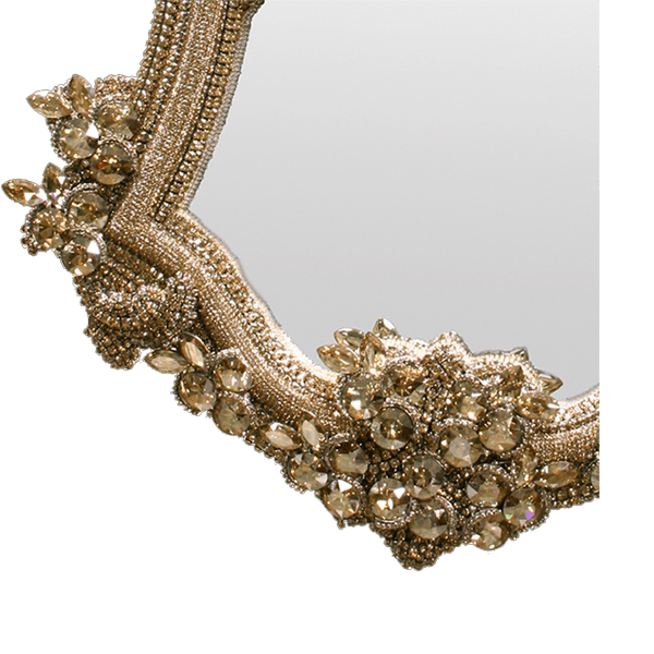 b.b. Simon M-200-GOLD Crystal Mirror - Dudes Boutique