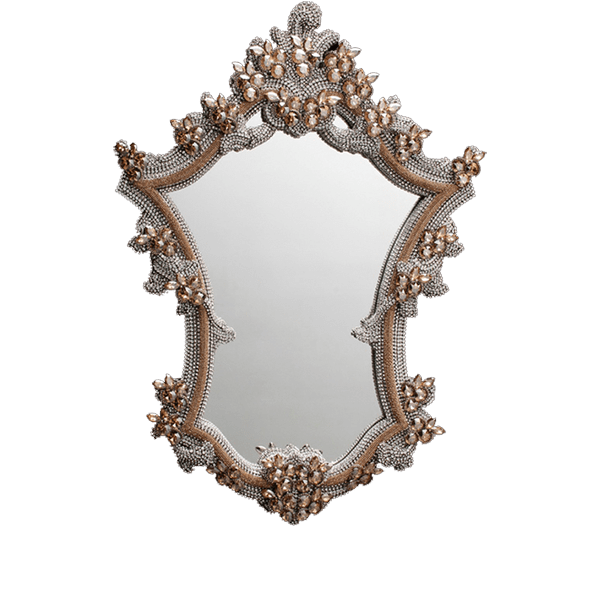 b.b. Simon M-200-GOLD-CLEAR Crystal Mirror - Dudes Boutique