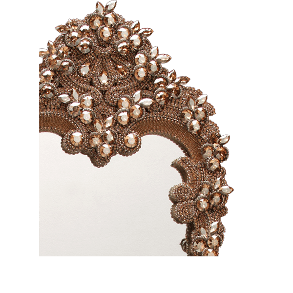 b.b. Simon M-201-GOLD Crystal Mirror - Dudes Boutique