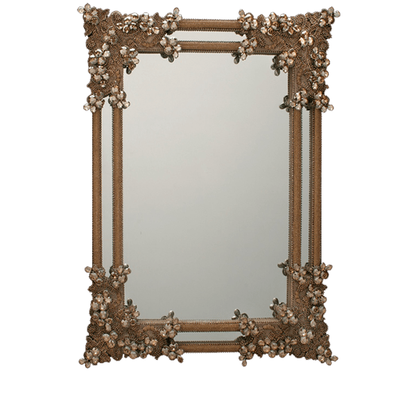 b.b. Simon M-401-GOLD Crystal Mirror - Dudes Boutique