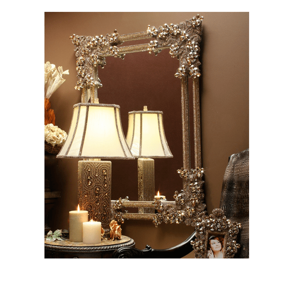 b.b. Simon M-401-GOLD Crystal Mirror - Dudes Boutique