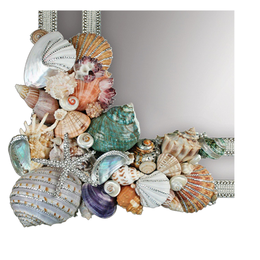 b.b. Simon M-401-SHELL Crystal Mirror - Dudes Boutique