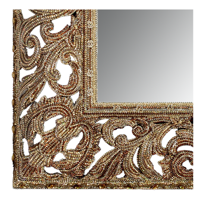 b.b. Simon M-506-GOLD Crystal Mirror - Dudes Boutique