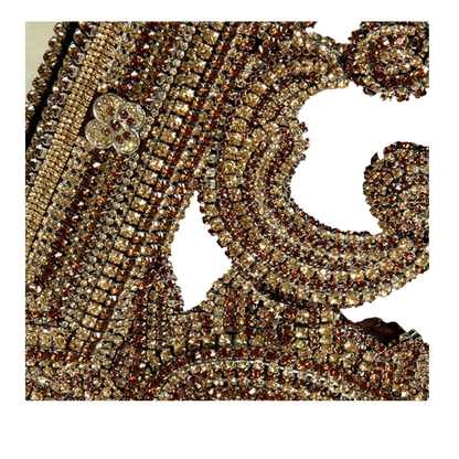b.b. Simon M-506-GOLD Crystal Mirror - Dudes Boutique