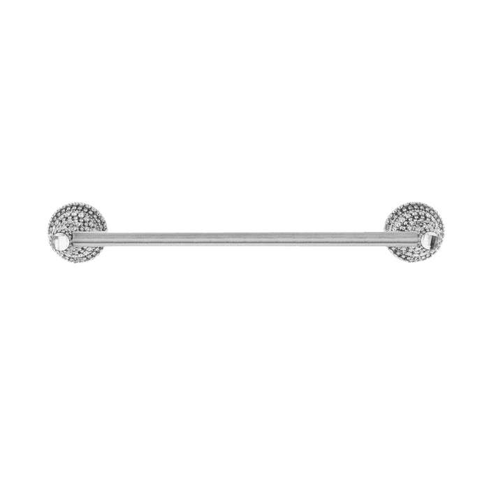 b.b. Simon Crystal Silver Chrome Towel Bar - Dudes Boutique