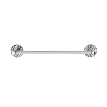 b.b. Simon Crystal Silver Chrome Towel Bar - Dudes Boutique