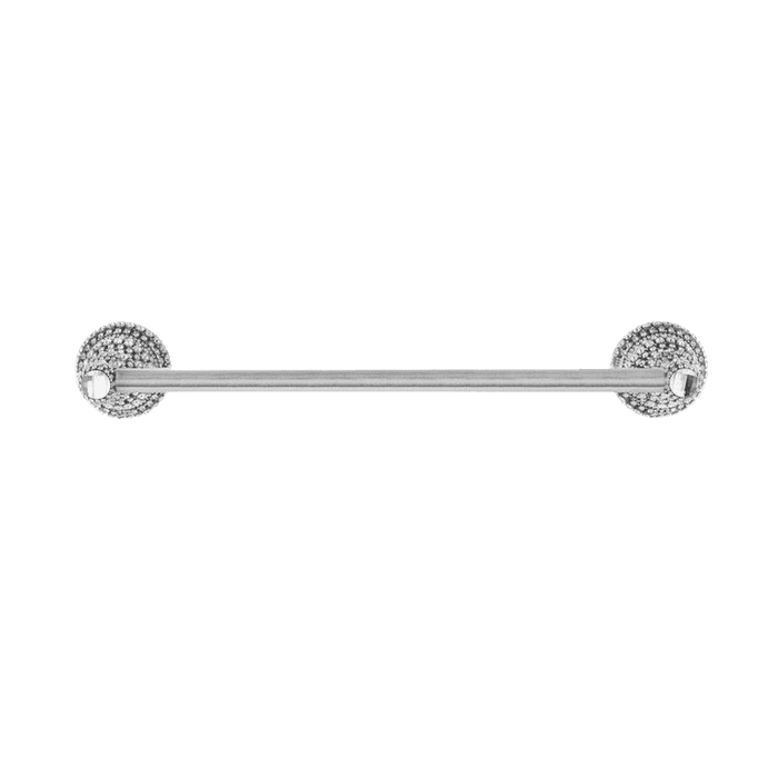 b.b. Simon Crystal Silver Chrome Towel Bar