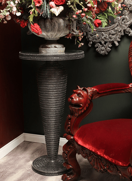 b.b. Simon  TB-101-JET Crystal Table - Dudes Boutique