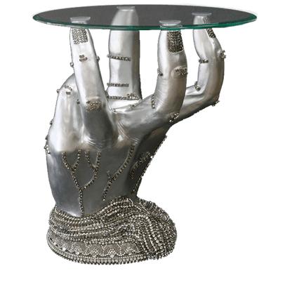 b.b. Simon TB-106-BLACK DIAMOND-CLEAR Crystal Table - Dudes Boutique