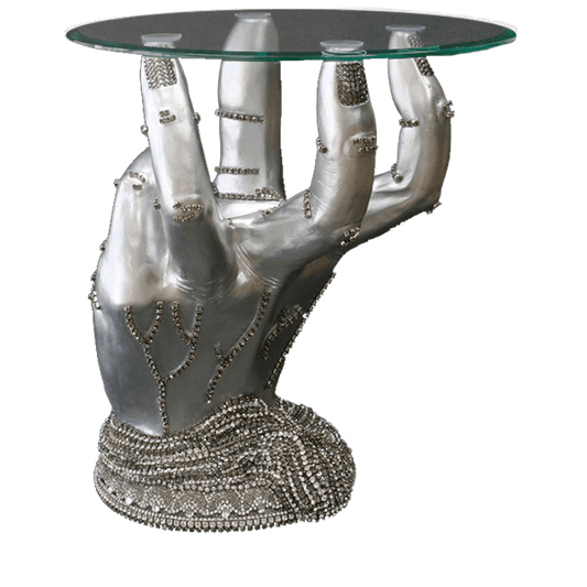 b.b. Simon TB-106-BLACK DIAMOND-CLEAR Crystal Table - Dudes Boutique