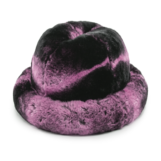 Kashani Men's Pink Rex Rabbit Fur Top Hat