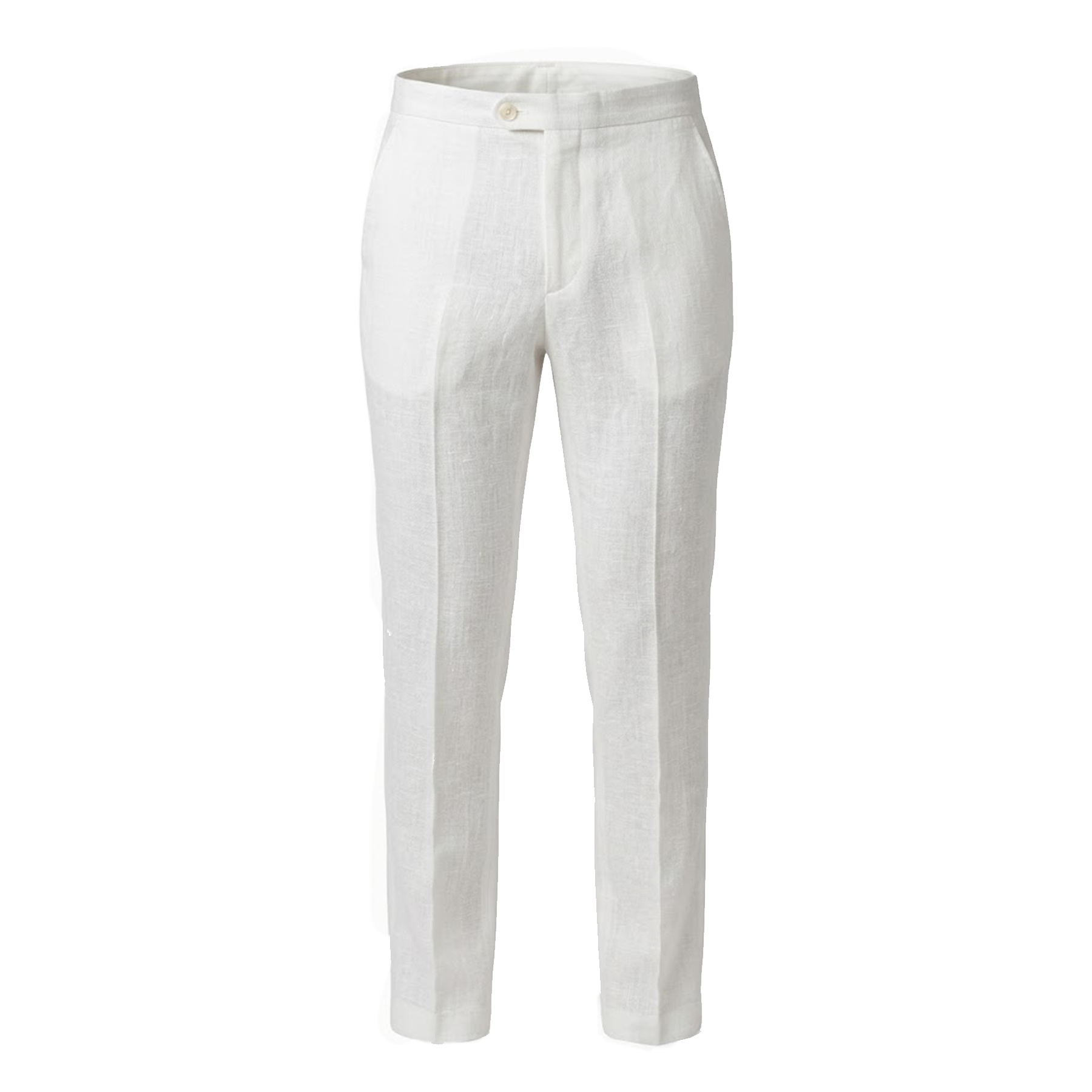 Prestige White Linen Pants