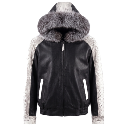 G-Gator - 2095H Hooded Lambskin/Python Jacket
