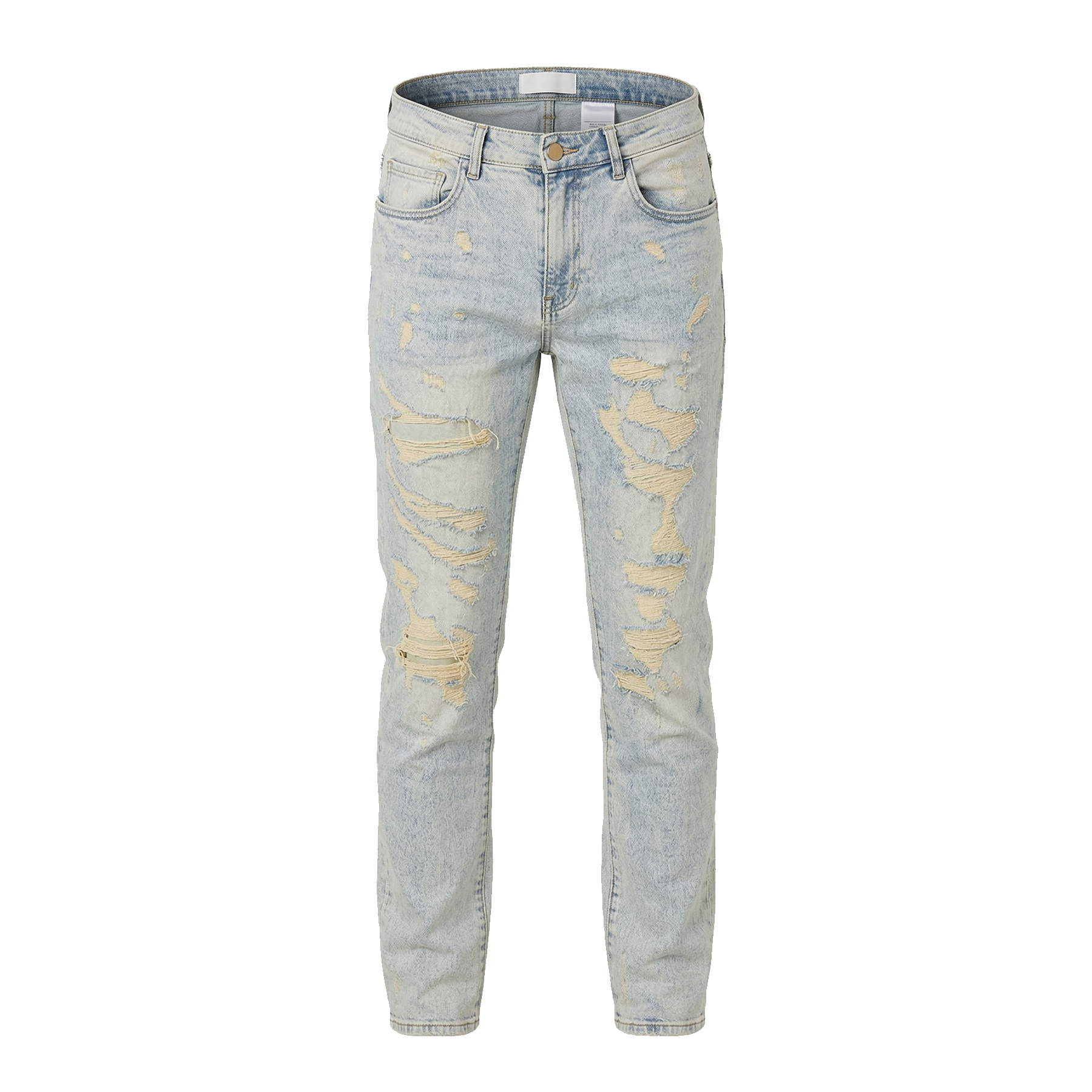 Waimea Light Wash Patched Denim Jeans