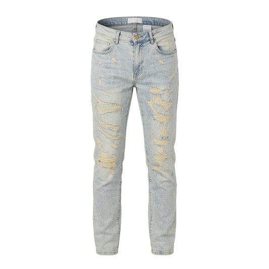Waimea Light Wash Patched Denim Jeans