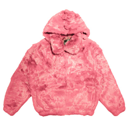 Kashani  Men's Rabbit Fur Hooded Bomber Jacket