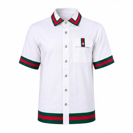 Prestige LUX-690 White Linen Shirt
