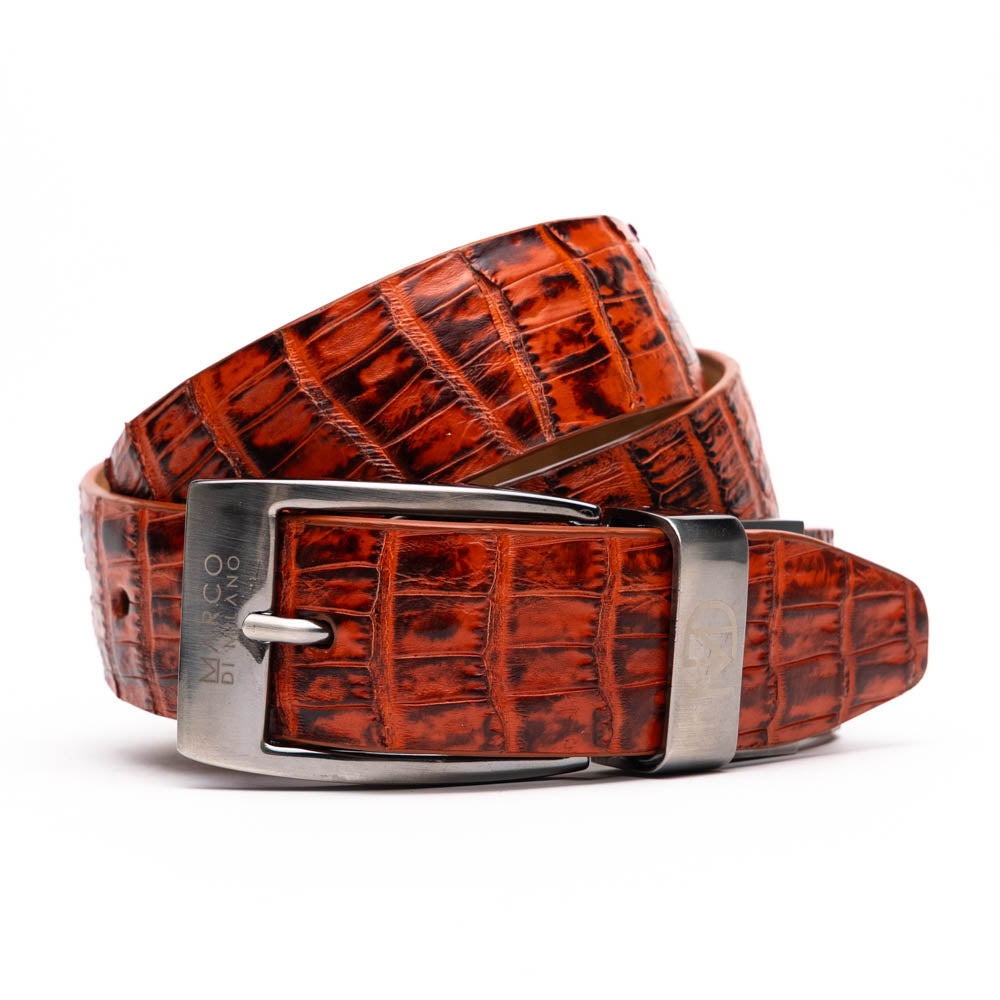 Marco Di Milano Riccardo Belt Rustic Cognac