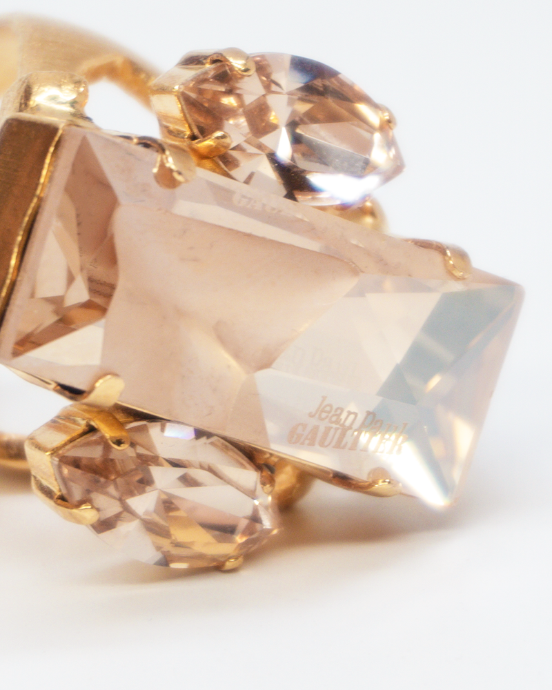 Nikolas Frangos x Jean Paul Gaultier Pink Crystal Ring - Dudes Boutique