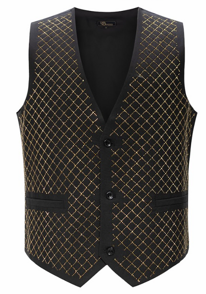 Crystal Charm BLACK/GOLD - Dudes Boutique