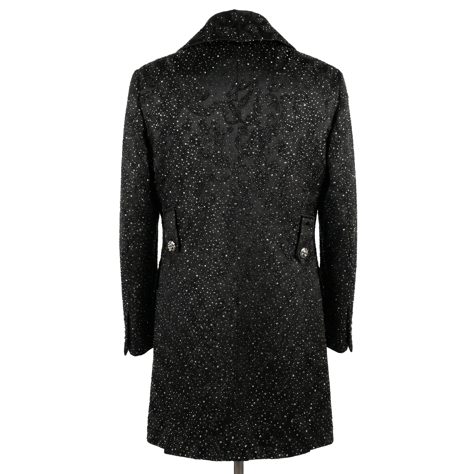 Angelino Crystal Noir Stardust Overcoat