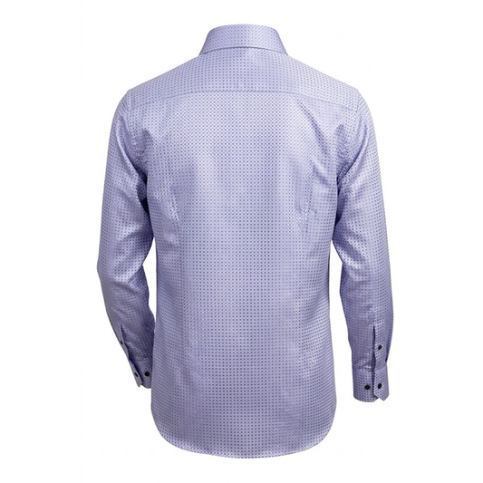 Leoni T820-2 Purple Grid Button Up Shirt