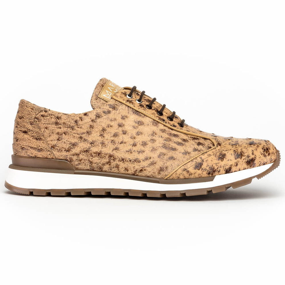 Marco Di Milano Scanno Orix Ostrich Quill Sneakers - Dudes Boutique