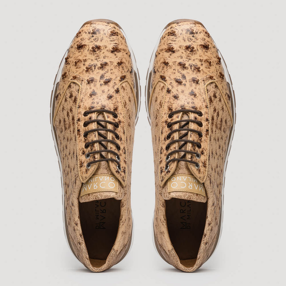 Marco Di Milano Scanno Orix Ostrich Quill Sneakers - Dudes Boutique