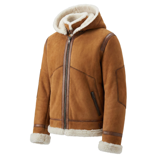 Kashani Cognac Yukon Shearling Coat