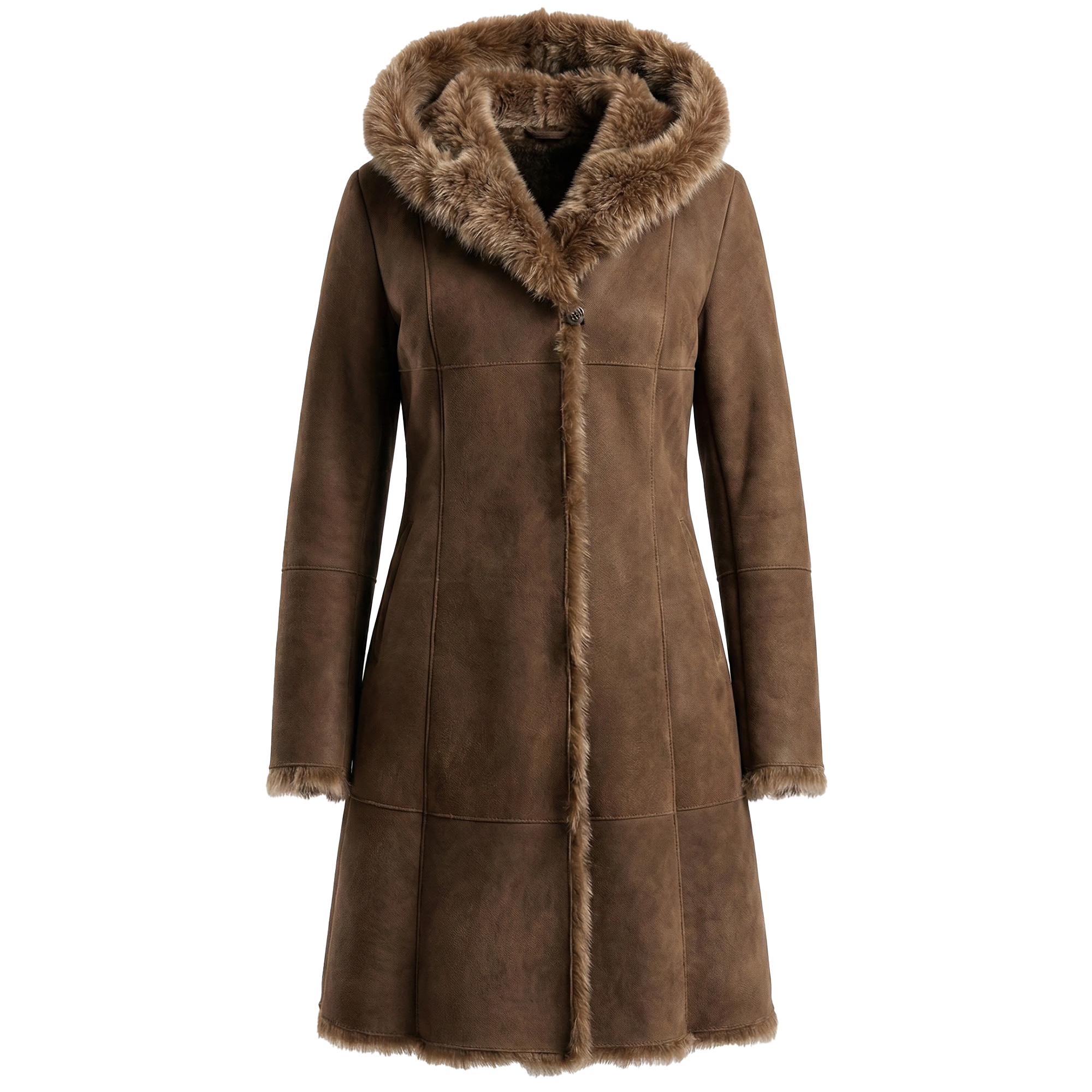 Emelda Women's Natural Cut Suede Toscana Shearling