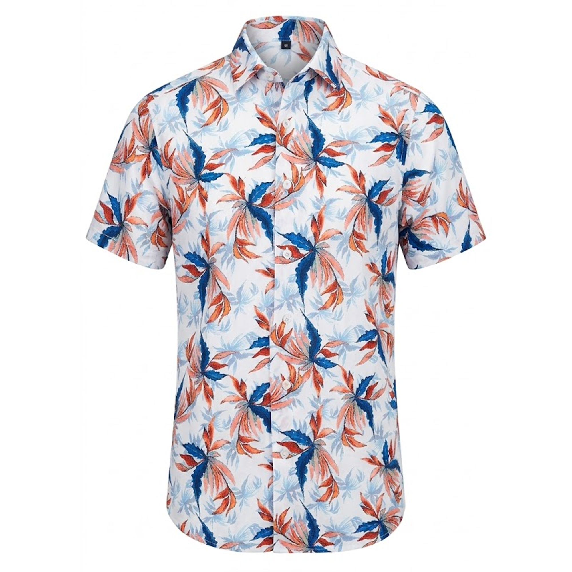 Suslo Couture Multi Color Floral Collar Shirt
