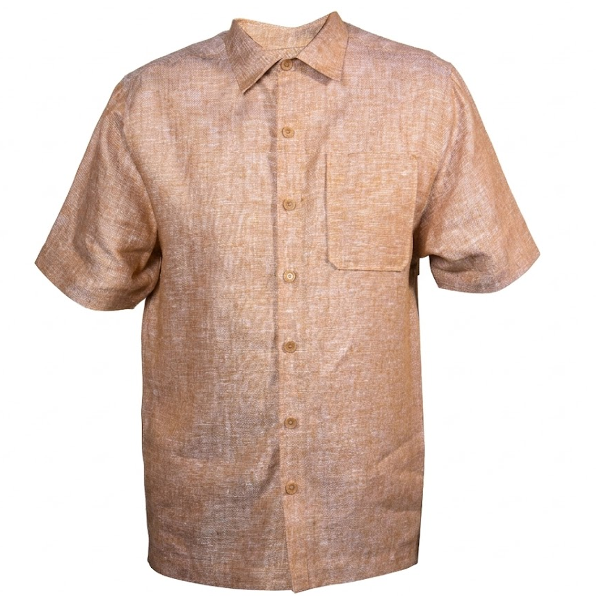 Prestige LUX-405 CD Khaki Linen Single Pocket Shirt