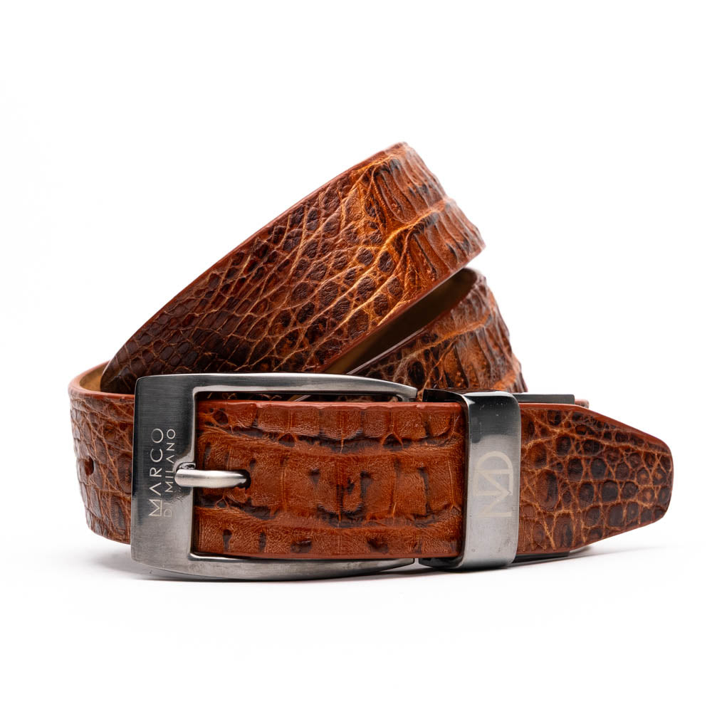 Marco Di Milano Silvio Belt Rustic Cognac