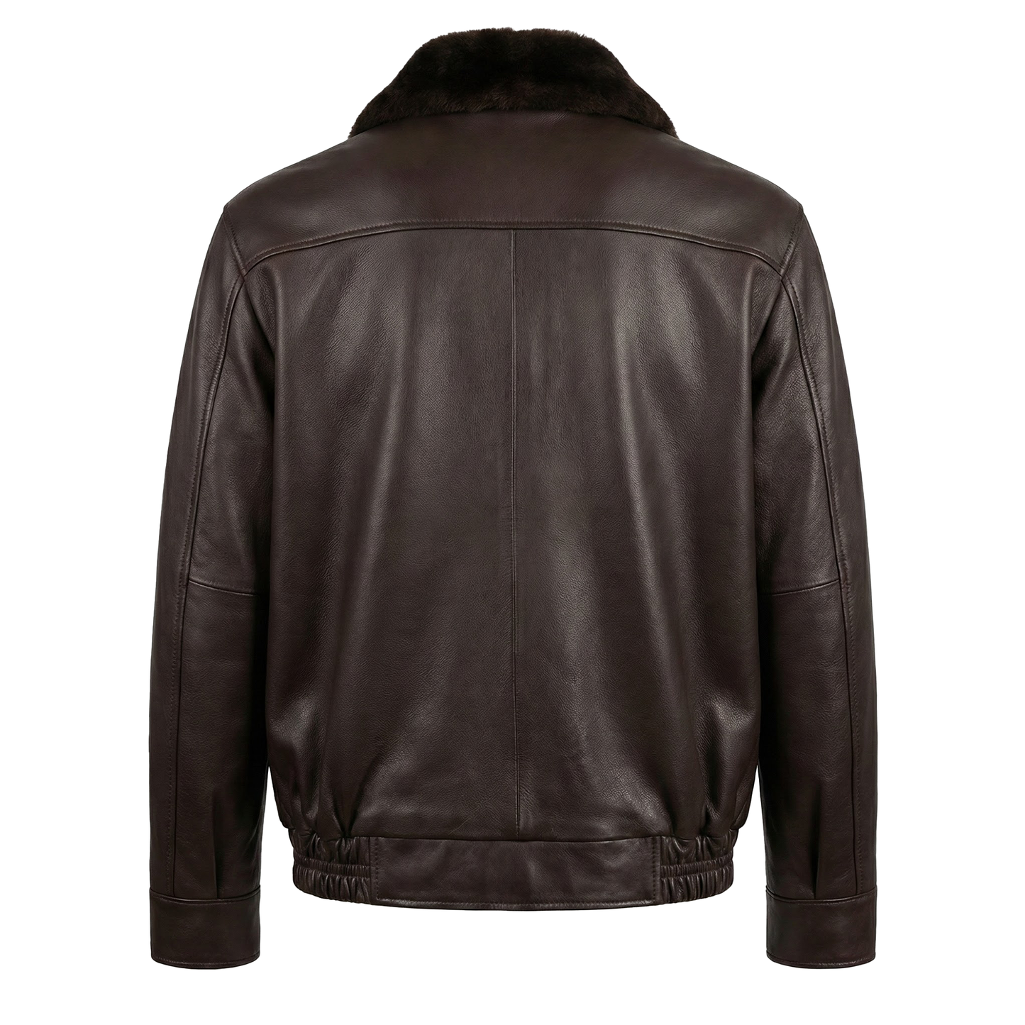 Kashani Cognac Stingray Mink Lambskin Bomber Jacket