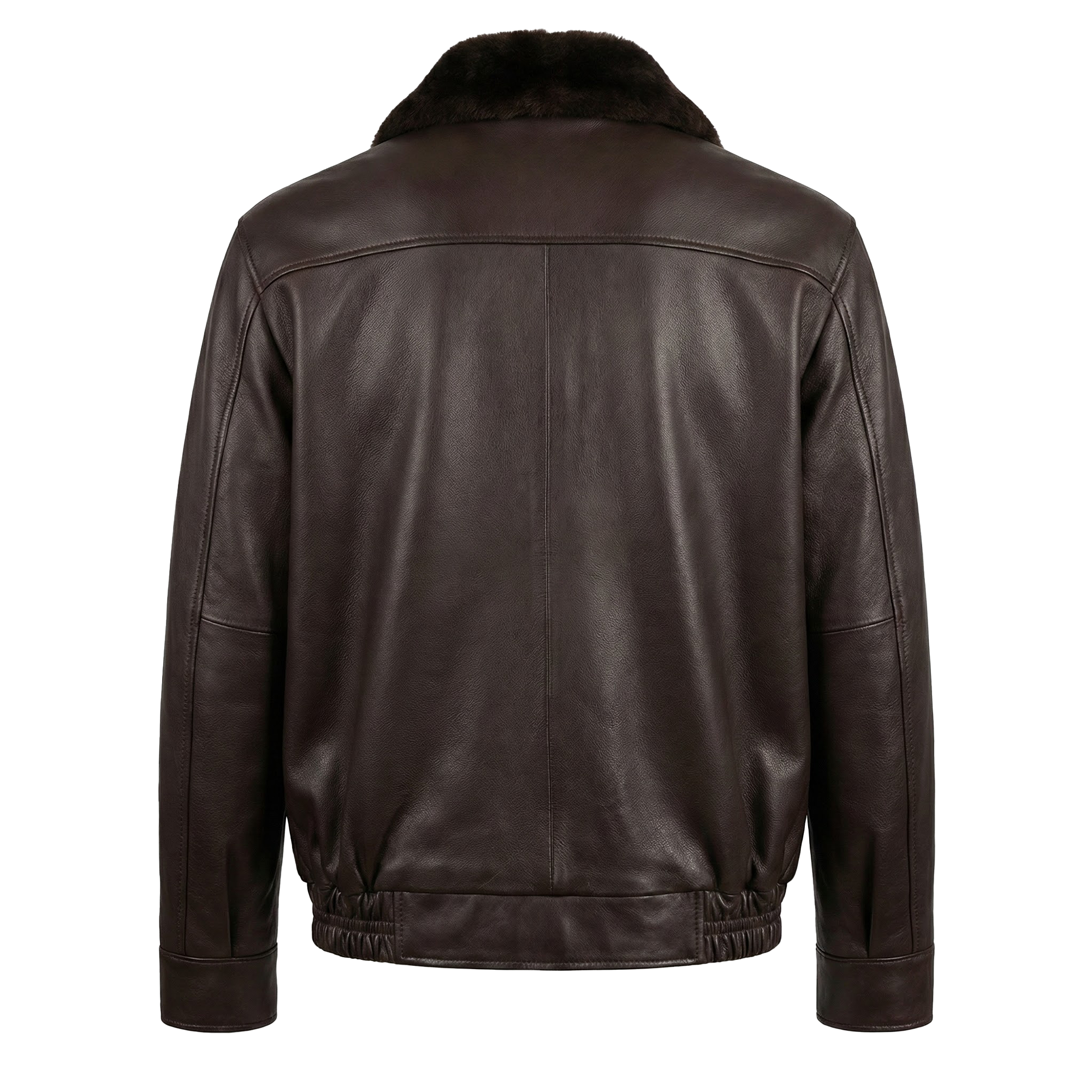 Kashani Cognac Stingray Mink Lambskin Bomber Jacket