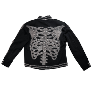 Kashani Skeleton Hyper Crystal Studded Jacket - Dudes Boutique