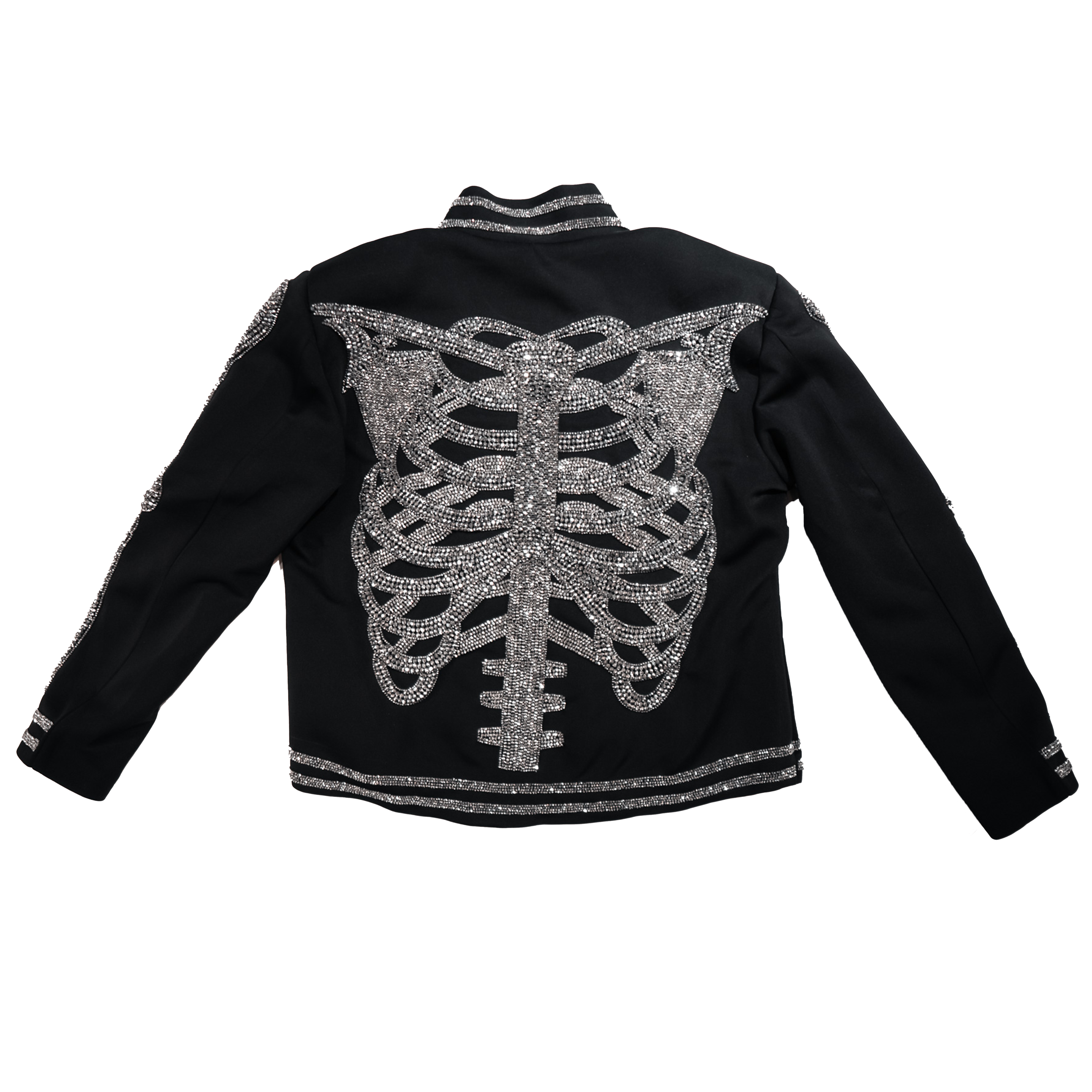 Kashani Skeleton Hyper Crystal Studded Jacket - Dudes Boutique