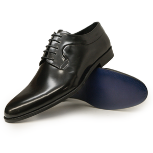 Kashani Black Calfskin Whole Cut Oxford Dress Shoes - Dudes Boutique