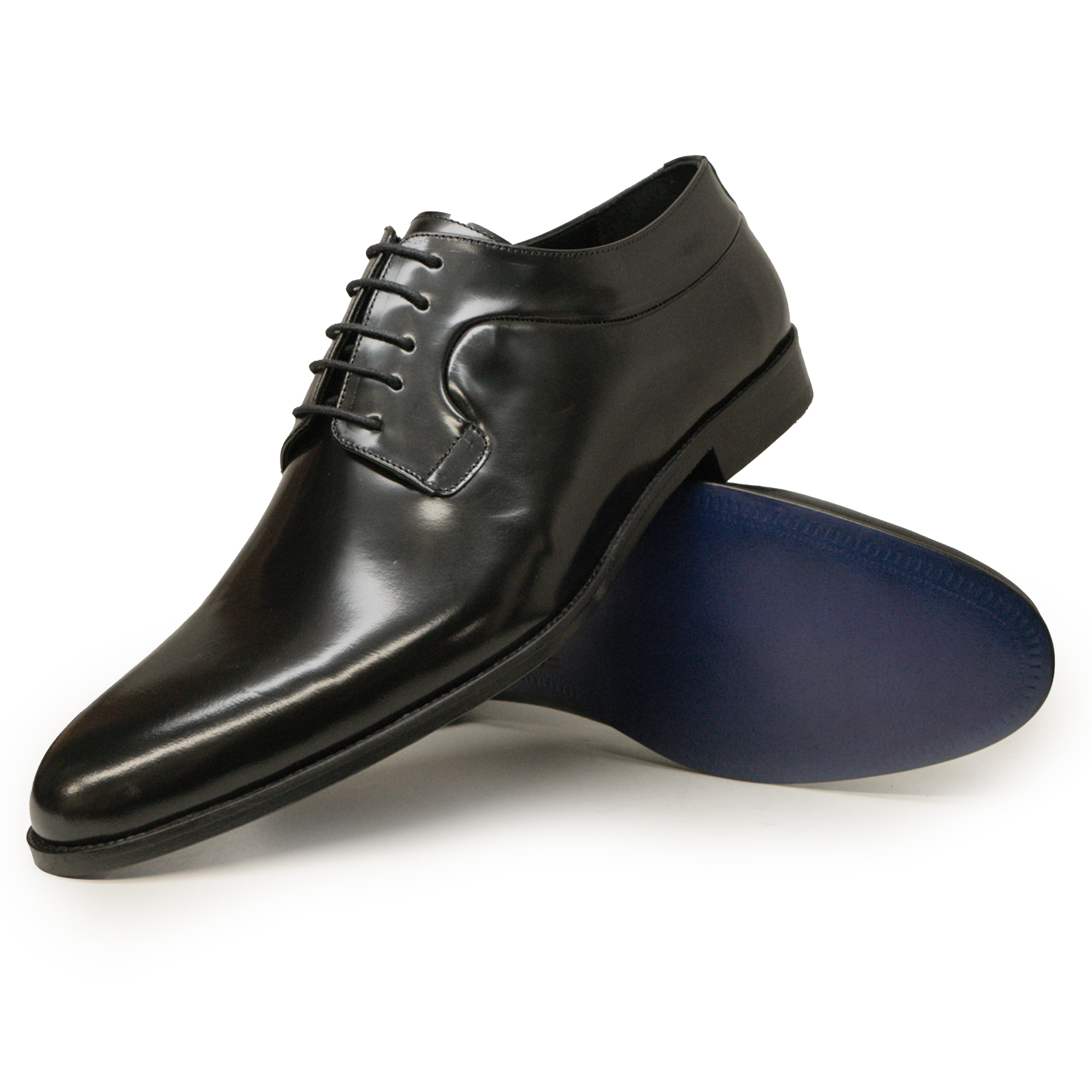 Kashani Black Calfskin Whole Cut Oxford Dress Shoes - Dudes Boutique